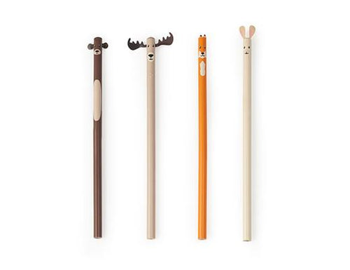 Woodland Pencil Set Of 4