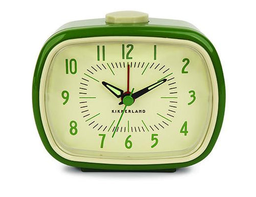 Retro Alarm Clock + Green