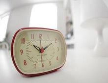 Load image into Gallery viewer, Retro Alarm Clock + Red