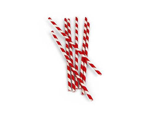 Paper Straws + Red