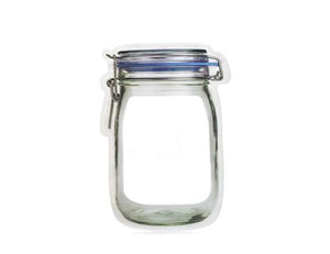 Zipper Mason Jar Large Bag