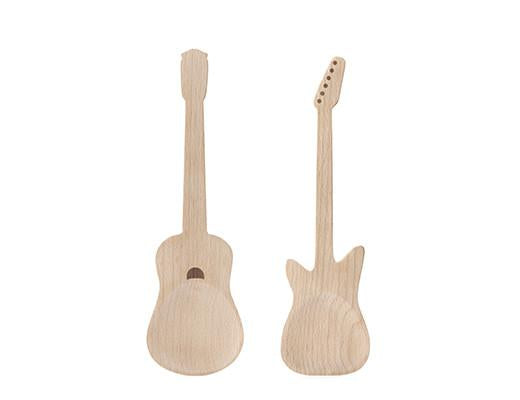 Beech Wood + Rockin Guitar Salad Servers